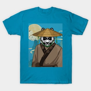 Wandering Samurai Kung Fu Fierce Panda T-Shirt